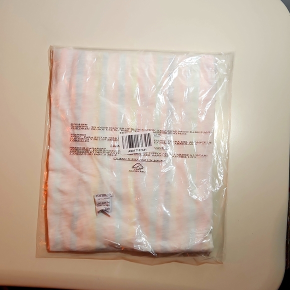 ❤️NWT VINTAGE TORRID TEE - PASTEL STRIPES - WHITE CLIP DOT BABYDOLL DOLMAN - 3X - Picture 5 of 9